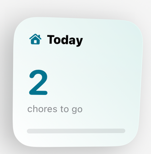 Today's Chores compact widget